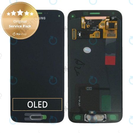 Samsung Galaxy S5 Mini G800F - LCD zaslon + zaslon osjetljiv na dodir (ugljeno crna) - GH97-16147A Originalni servisni paket