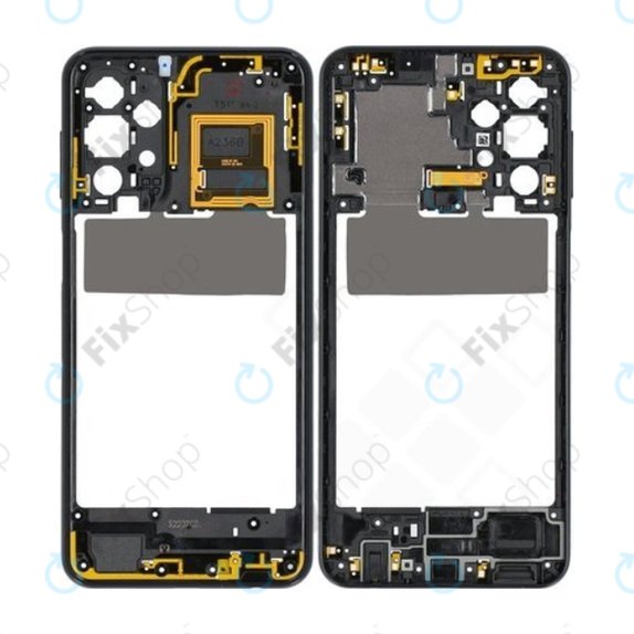 Samsung Galaxy A23 5G A236B - Srednji okvir (Fantastična crna) - GH98-47823A Originalni servisni paket