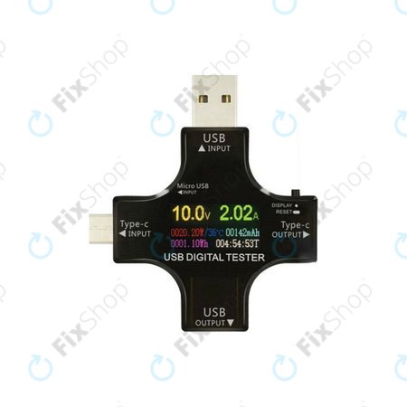 Eversame 2u1 - USB digitalni tester (s USB-C i USB 3.0)