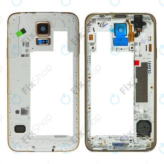 Samsung Galaxy S5 G900F - Srednji okvir (zlatni)