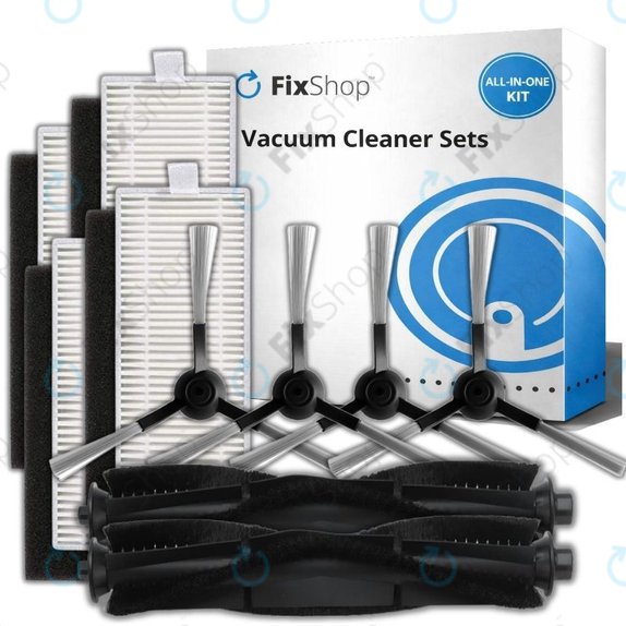 Set rezervnih dijelova za Xiaomi Viomi S9, Proscenic M7 Pro, M7 Max, M8 Pro (2x Glavna četka, 4x Filter, 4x Bočna četka)