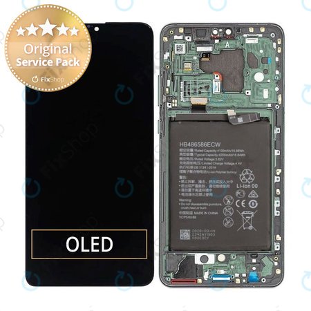 Huawei Mate 30 - LCD zaslon + zaslon osjetljiv na dodir + okvir + baterija (smaragdno zelena) - 02353EEJ