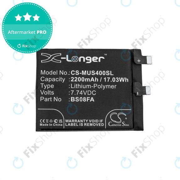 Baterija za  Xiaomi Black Shark 4, 2200mAh, Li-Pol, 7.74 V, BS08FA, HQ