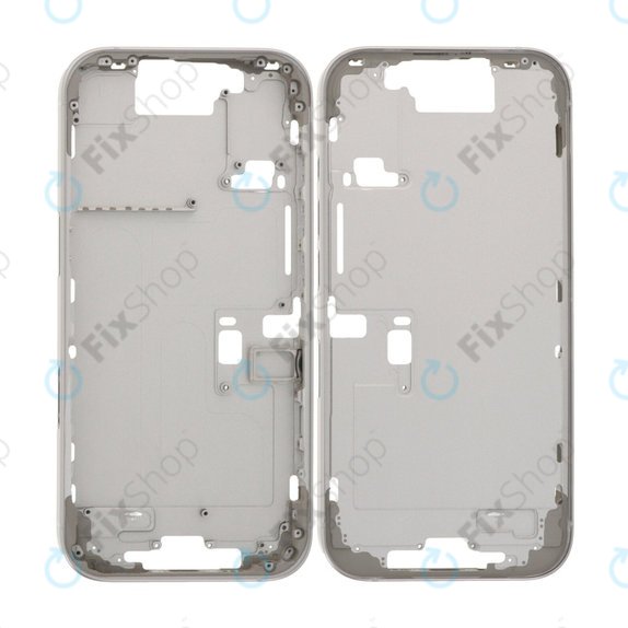 Apple iPhone 16 Pro - Srednji okvir + Tipke za uključivanje + Glasnoću (White Titanium)
