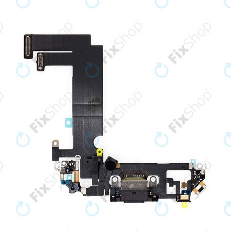 Apple iPhone 12 Mini - Konektor za punjenje + savitljivi kabel (crni)