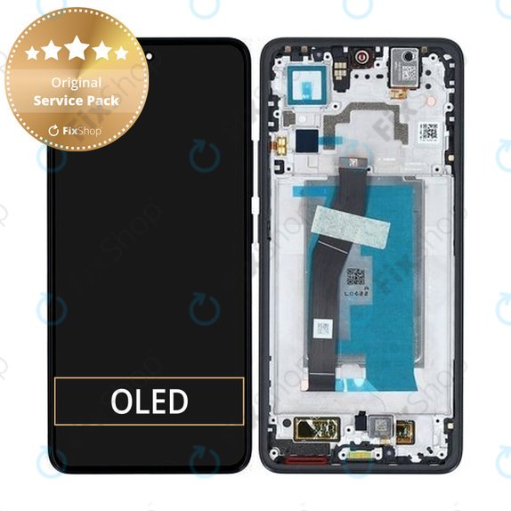 Xiaomi 14T - LCD zaslon + zaslon osjetljiv na dodir + okvir (Titan Black) - 5600030N12A00 Genuine Service Pack