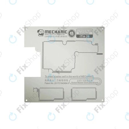 Mechanic iTin 26 - Čelična šablona matične ploče za iPhone XS, XS Max