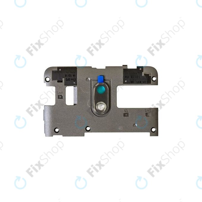 Nokia 2 Dual-Sim TA-1029 - Srednji okvir + antena (crna) - S0A044580A0 Originalni servisni paket