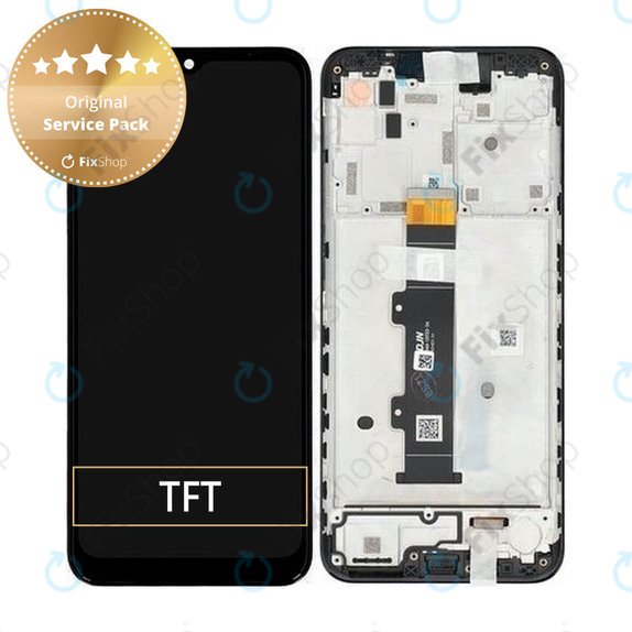 Motorola Moto G30 XT2129 - LCD zaslon + zaslon osjetljiv na dodir + okvir (Phantom Black) - 5D68C18187 Originalni servisni paket