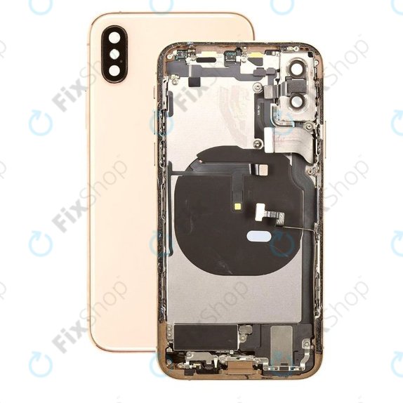 Apple iPhone XS - Stražnje Maska s malim dijelovima (zlato)