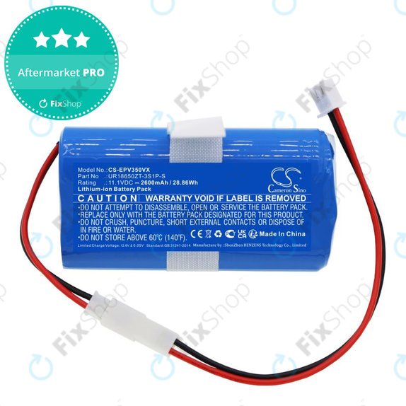 Baterija za Electropan Ilife V3S, 2600mAh, Li-Ion, 11.1V, UR18650ZT-3S1P-S, HQ