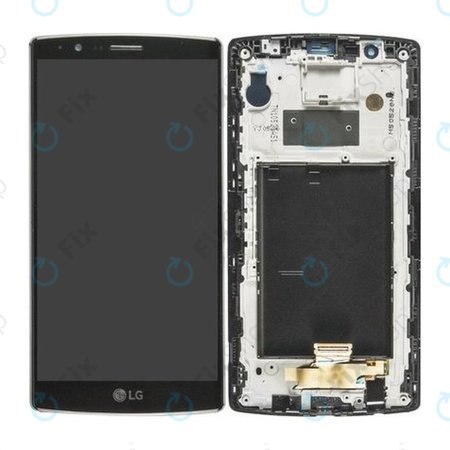LG G4 H815 - LCD zaslon + zaslon osjetljiv na dodir + okvir (crni) - ACQ88367631 Originalni servisni paket
