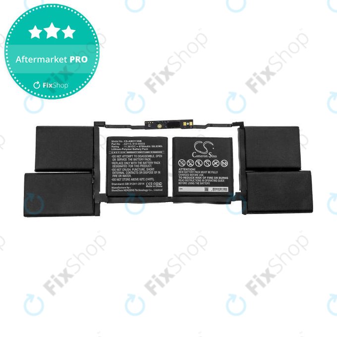 Apple MacBook Pro 16" A2141 (2019) - Baterija A2113 8700mAh HQ