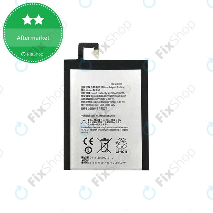 Lenovo VIBE S1 - Baterija BL250, 2420mAh - SB18C01640