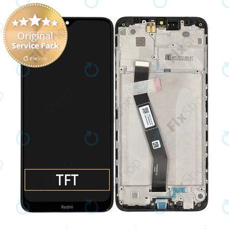 Xiaomi Redmi 8A MZB8458IN M1908C3KG - LCD zaslon + zaslon osjetljiv na dodir + okvir (ponoćno crna) - 5600030C3K00, 560002C3K300 Originalni servisni paket