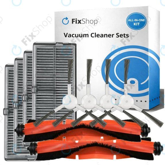 Set rezervnih dijelova za Xiaomi Robot Vacuum H40 - Standard set XL (2x Glavna četka, 4x Filter, 4x Bočna četka)
