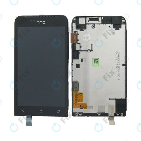 HTC One V - LCD zaslon + zaslon osjetljiv na dodir + okvir - 80H01297-00, 80H01297-03 Originalni servisni paket