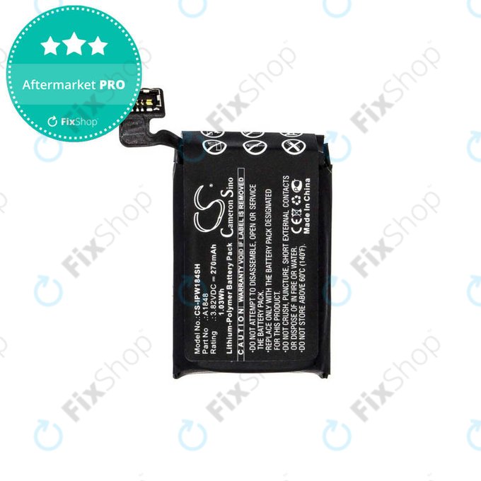 Apple Watch 3 38 mm - Baterija (GPS + mobilna verzija) 270 mAh HQ