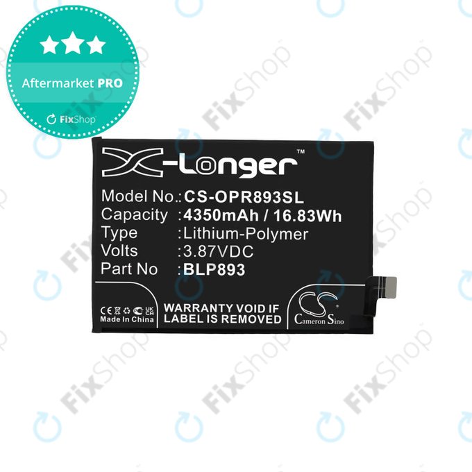 Realme GT 2 Pro 5G, GT Neo 2 5G - Baterija BLP887 2150mAh HQ