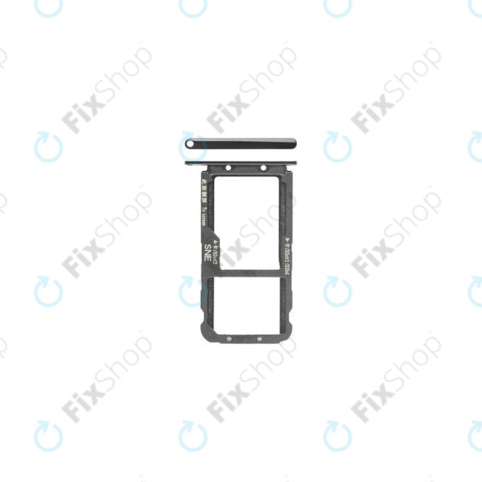 Huawei Mate 20 Lite SNE-LX1, SNE-L21 - SIM ladica (crna) - 51661KAV Genuine Service Pack