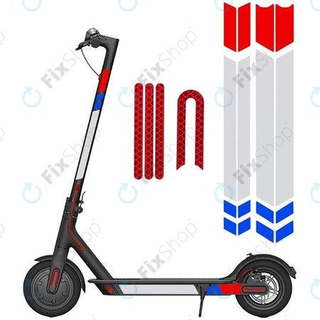 Xiaomi Mi Electric Scooter 1S, 2 M365, Essential, Pro, Pro 2 - Reflexne Naljepnice (A)