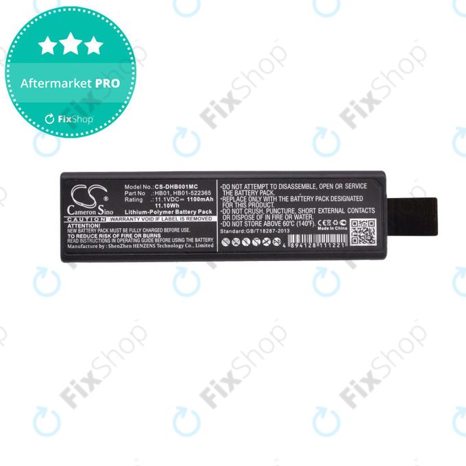 Baterija za DJI Osmo, Zenmuse X3, X5, 1100mAh, Li-Pol, 11.1V, HB01, HQ