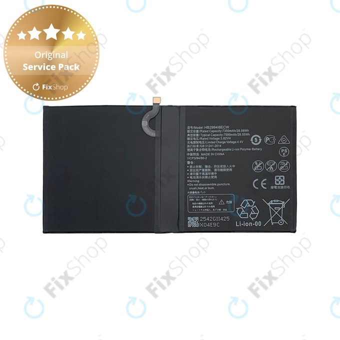 Huawei MediaPad M5 10.8, M5 Lite 10.1 - Baterija HB2994I8ECW 7500mAh - Genuine Service Pack