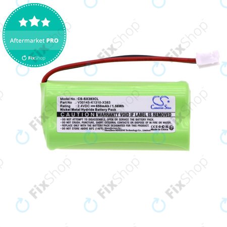 Baterija za Gigaset A12, A140, A160, AL140, AS140, 650mAh, Ni-MH, 2.4V, V30145-K1310-X383, HQ