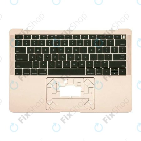 Apple MacBook Air 13" A1932 (2018 - 2019) - Gornji okvir tipkovnice + tipkovnica US (zlatna)