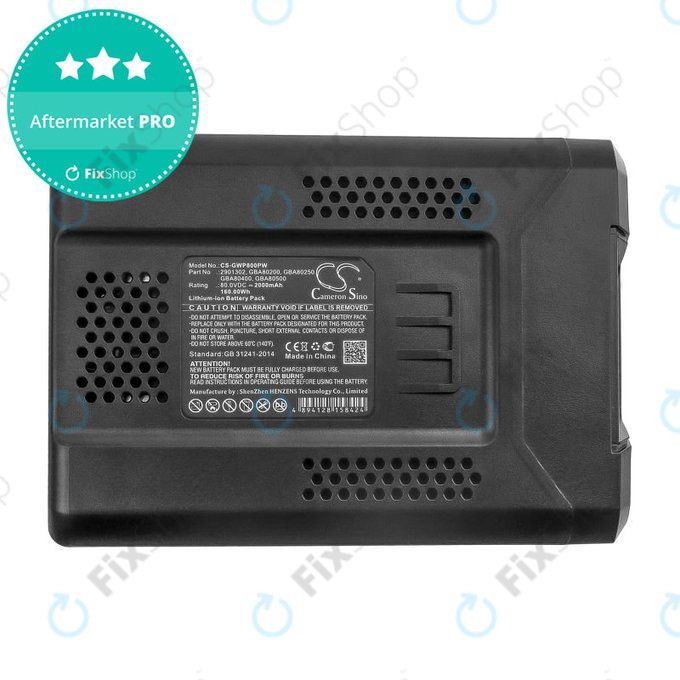 Baterija za Greenworks Pro 80V, Cramer 82V, Stiga Combi, Stiga Multiclip, 2000mAh, Li-Ion, 80V, 2901302, HQ