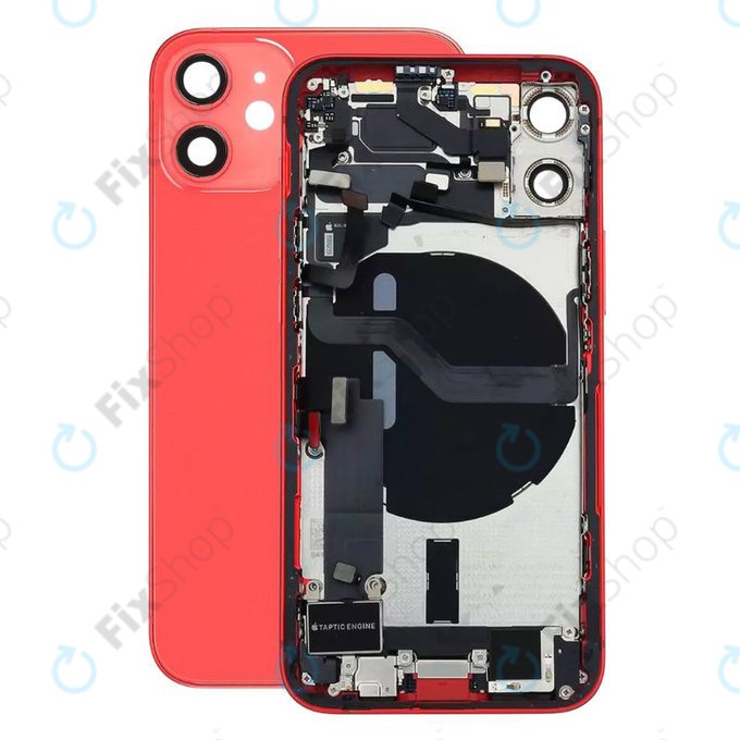 Apple iPhone 12 Mini - Stražnje Maska s malim dijelovima (crveno)