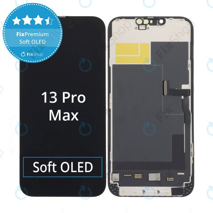 Zaslon Soft OLED za iPhone 13 Pro Max - Dodirno staklo + Okvir, DIAGNOSTIC