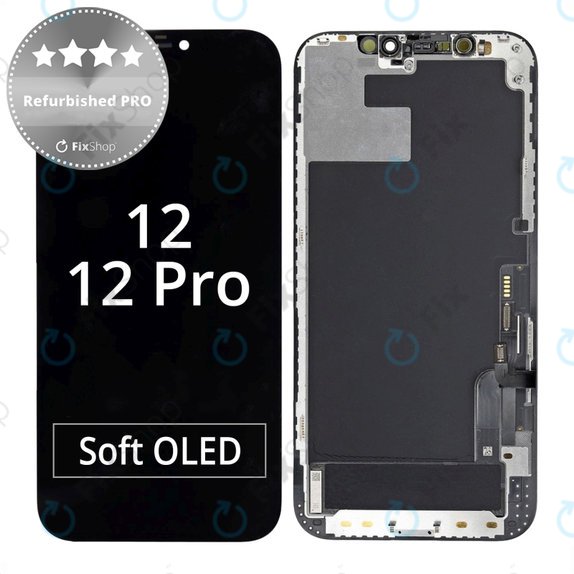 Apple iPhone 12, 12 Pro - LCD zaslon + zaslon osjetljiv na dodir + okvir Refurbished PRO
