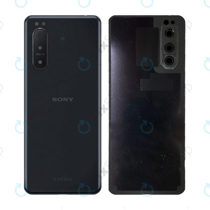 Sony Xperia 5 II - Poklopac baterije (crni) - A5024936A Originalni servisni paket