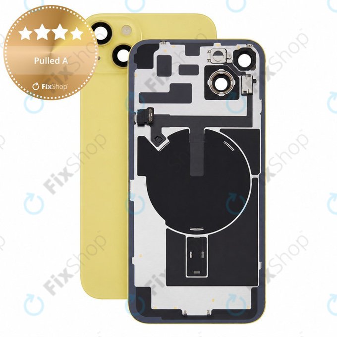 Staklo stražnjeg kućišta za iPhone 14 Plus, Yellow, Pulled A