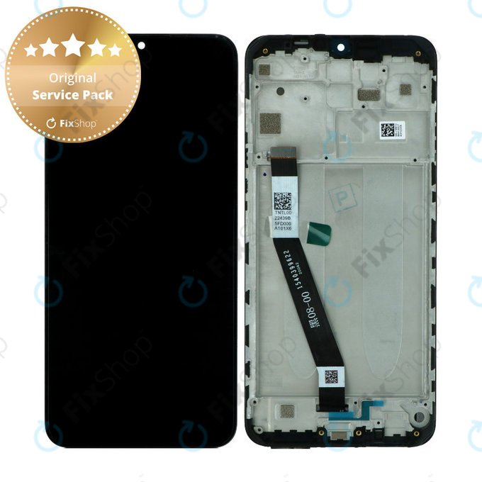 Xiaomi Redmi 9 - Zaslon + Zaslon Osjetljiv na Dodir + Okvir (Black) - 5600050J1900 Genuine Service Pack