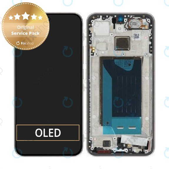 Zaslon za Xiaomi 15T, Rose Gold, Dodirni ekran s okvirom, 5600030O12A00, Genuine Service Pack