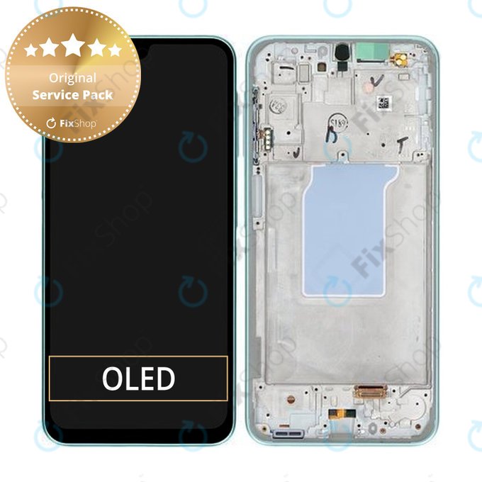 Samsung Galaxy A26 A266E - LCD zaslon + zaslon osjetljiv na dodir + okvir (Mint) - GH82-37049C Genuine Service Pack
