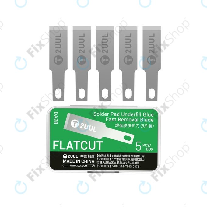 Oštrice za uklanjanje underfill ljepila, ravni rez, 2UUL DA28, 5kom/pak