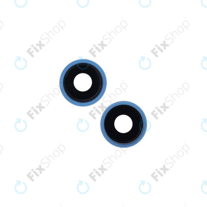 Apple iPhone 13, 13 Mini - Leća stražnje kamere + okvir (plavi) - 2 kom