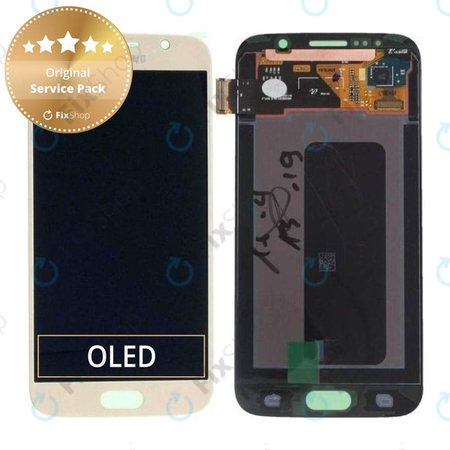 Samsung Galaxy S6 G920F - LCD zaslon + zaslon osjetljiv na dodir (zlatno platinasti) - GH97-17260C Originalni servisni paket