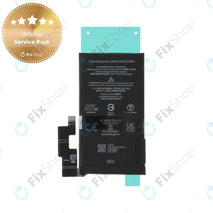 Google Pixel 7 Pro GP4BC GE2AE - Baterija GMF5Z 5000mAh - G949-00304-01 Genuine Service Pack