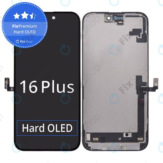 Apple iPhone 16 Plus - LCD zaslon + zaslon osjetljiv na dodir + okvir Hard OLED FixPremium