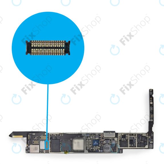 Apple iPad Air - Matična ploča + konektor za zaslon osjetljiv na dodir