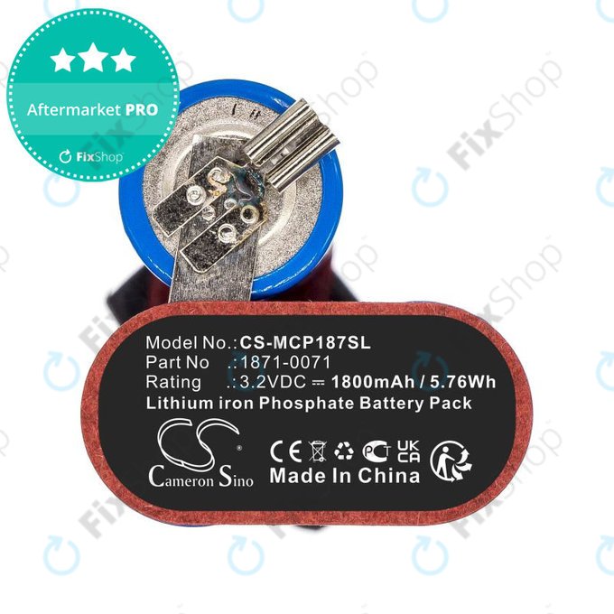 Baterija za Ermila Bellina, Moser Chrom Style Pro 1871, 1800mAh, LiFePO4, 3.2V, 1871-0071, HQ