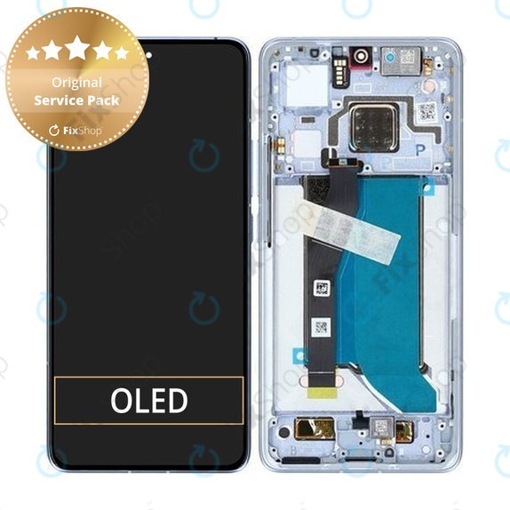 Xiaomi 14T Pro - LCD zaslon + zaslon osjetljiv na dodir + okvir (Titan Blue) - 56001700N1200 Genuine Service Pack