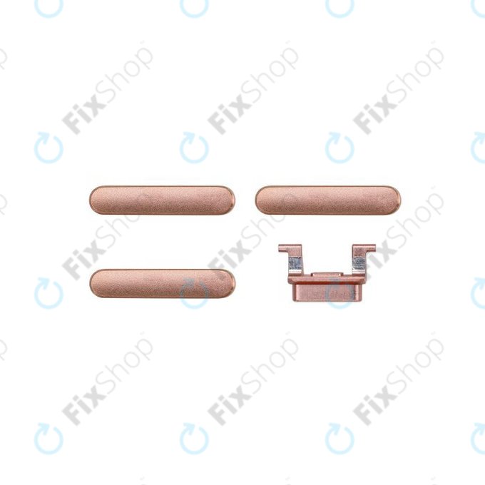 Apple iPhone 8 Plus - Set bočnih gumba - Uključivanje + glasnoća + isključivanje zvuka (zlato)