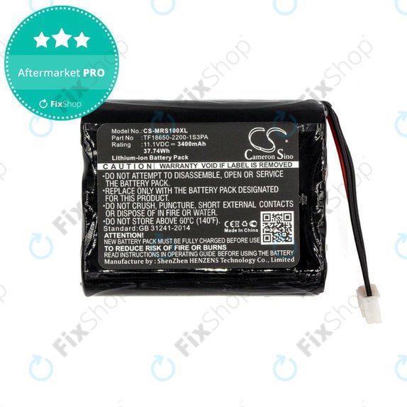 Baterija za Marshall Stockwell, 3400mAh, Li-Ion, 11.1V, TF18650-2200-1S3PA, HQ