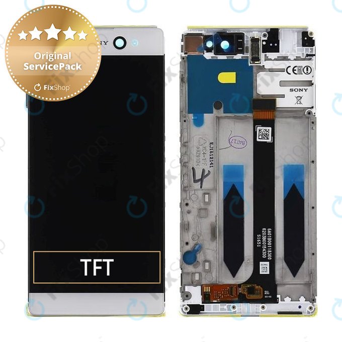 Sony Xperia XA Ultra F3211 - LCD zaslon + zaslon osjetljiv na dodir + okvir (bijeli) - A/8CS-59290-0002 Originalni servisni paket