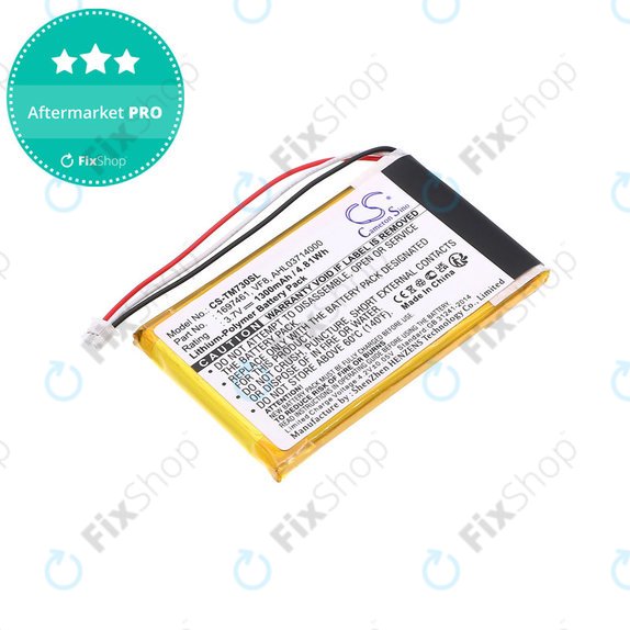 Baterija za TomTom Go 530 Live, 630T, 720, 730T, 930T, 1697461, Li-Polymer, 3.7V, 1300mAh, HQ